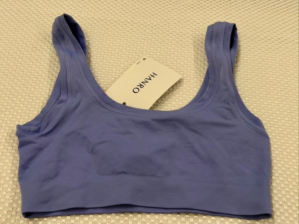 Hanro NWT Size XS Touch Feeling Bralette Crop Wisteria style 1810 - Picture 5 of 8